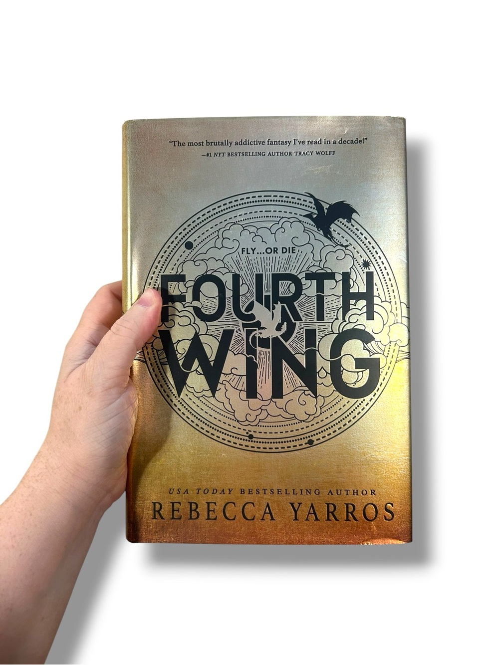 Fourth Wing Rebecca Yarros Sprayed Edge White Dragon First Edition First Print